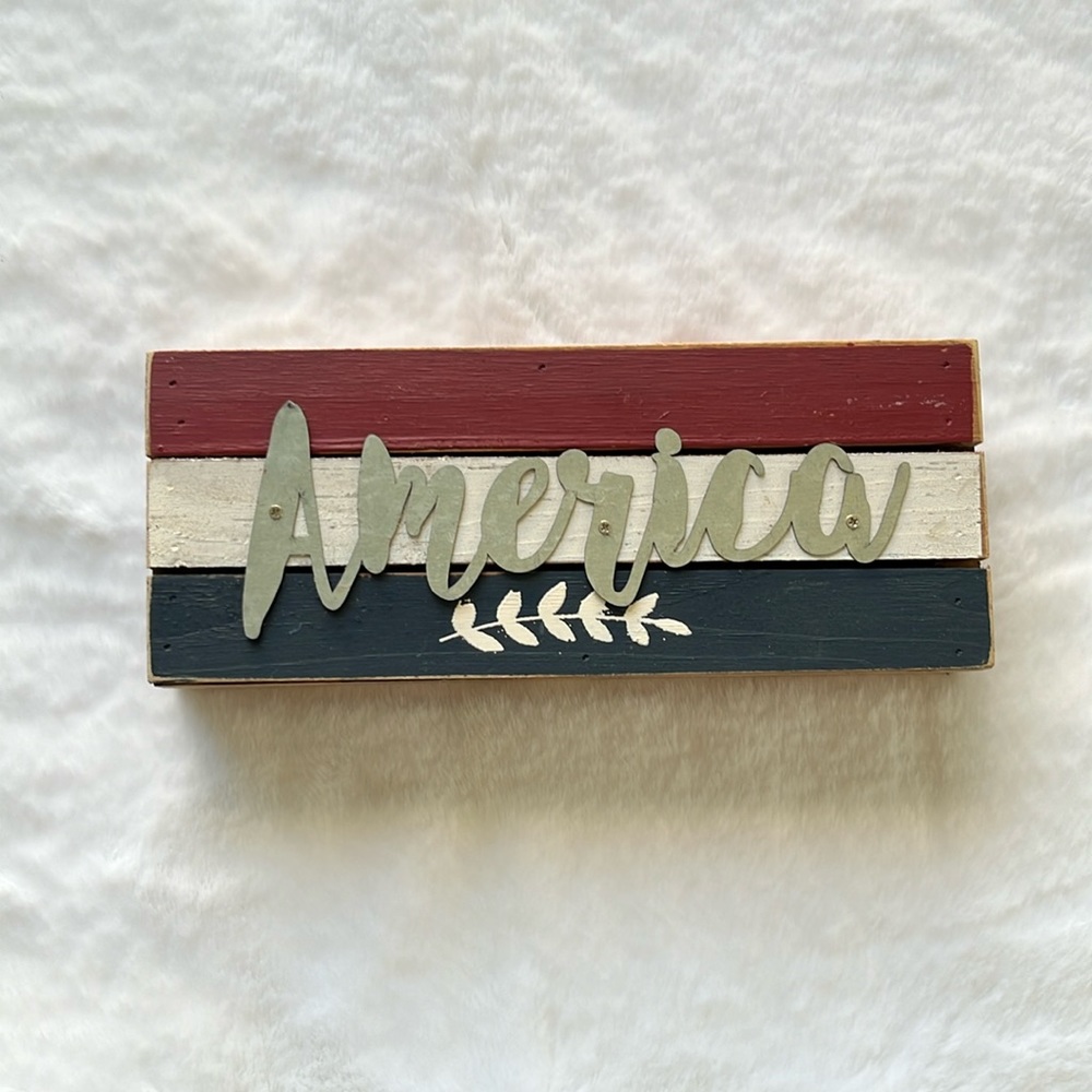 Hobby Lobby America Home Decor Box Sign